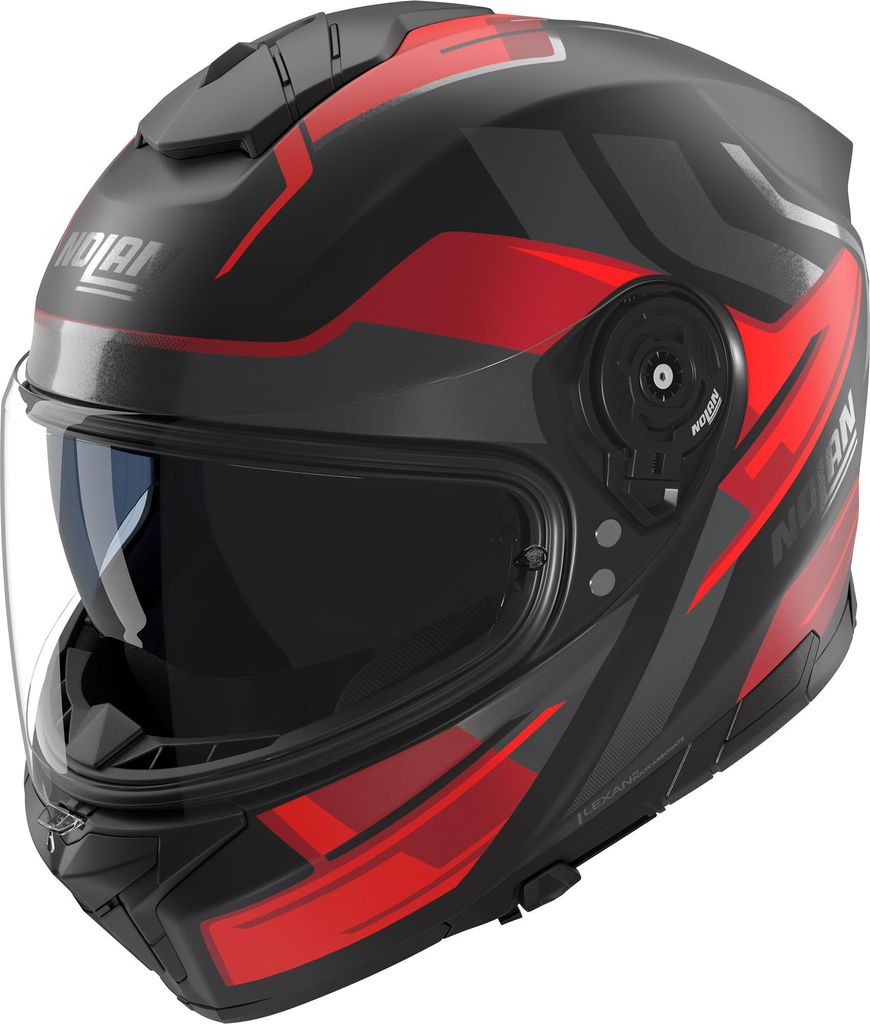 Nolan N80-8 Trittico Helm, schwarz/grau/rot, M (58)