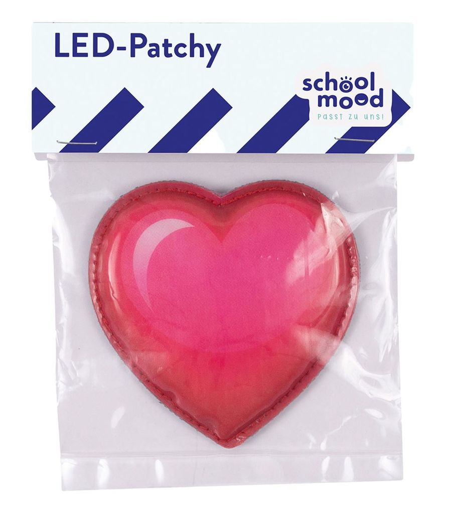 Školní náladová LED nálepka – srdíčko Obrázek produktu 