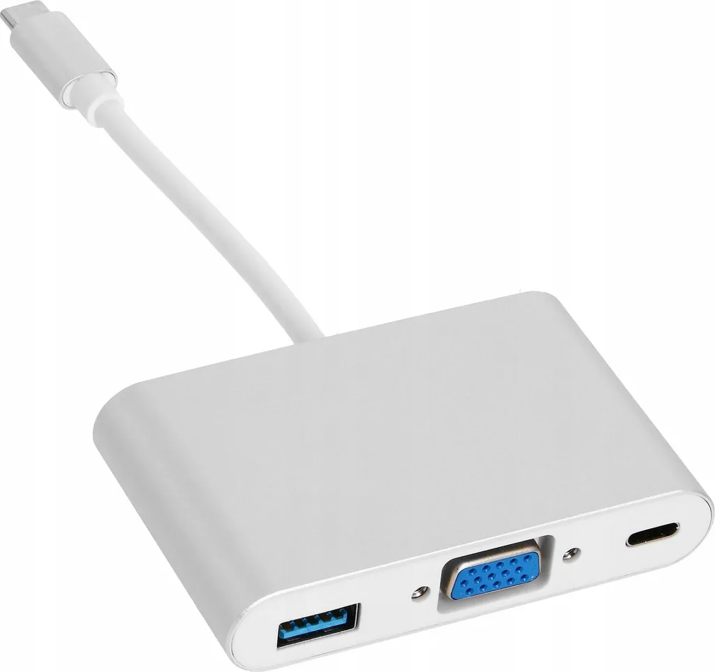 Adaptateur USB C pour MacBook double écran VGA et clé USB simultané - 2