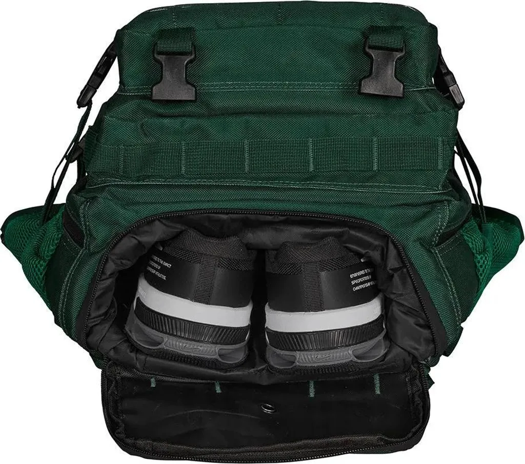 Sac à dos 45L robuste Elitex Training V2 Vert avec compartiments multiples
