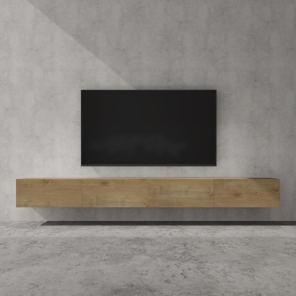 doporro TV Lowboard hängend Fernsehschrank Wohnzimmer | Produktbild 