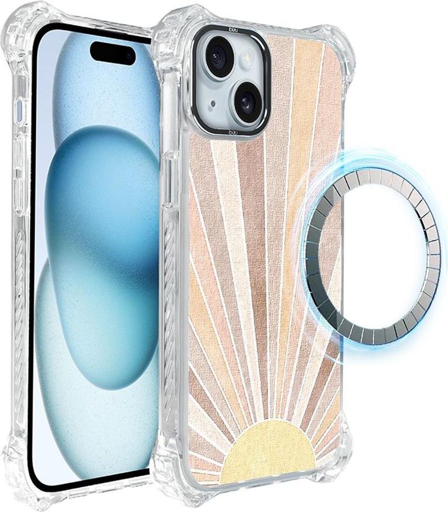 iPhone 15 IBIZU DropGuard Ultra Hülle mit MagSafe, Boho, Sunrise