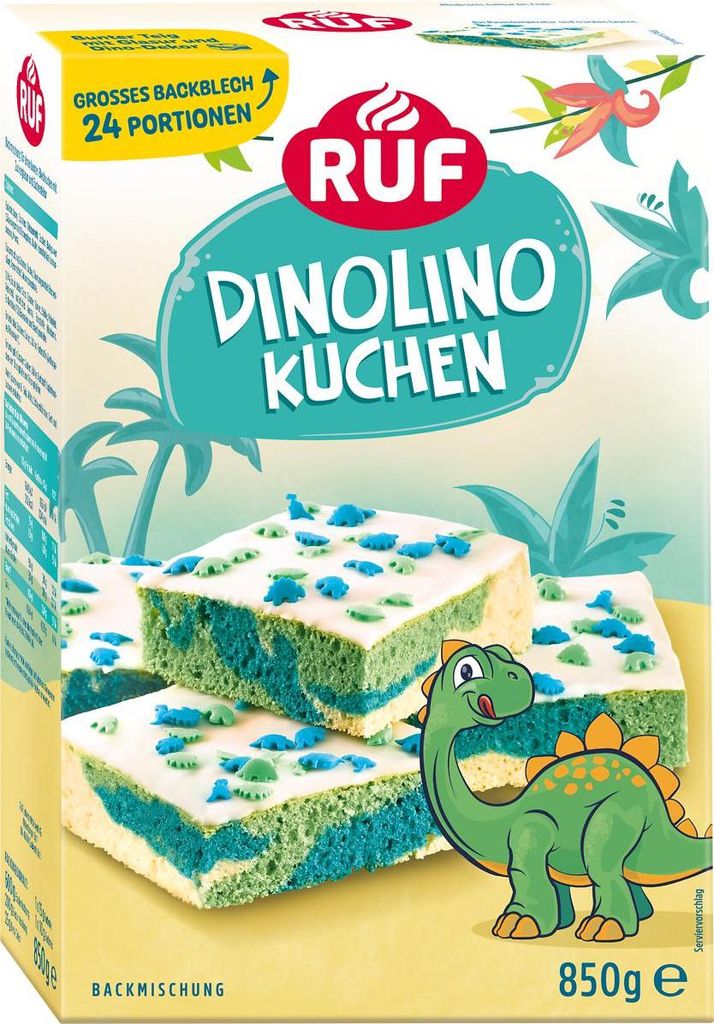 RUF Dinolino Kuchen Backmischung Produktbild 