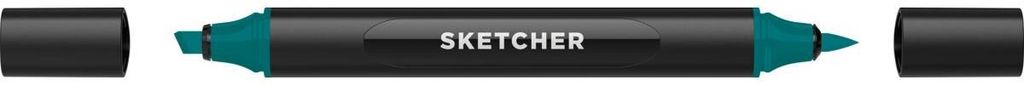 Molotow Twinmarker Sketcher brush+chisel GB310 lagunenblau