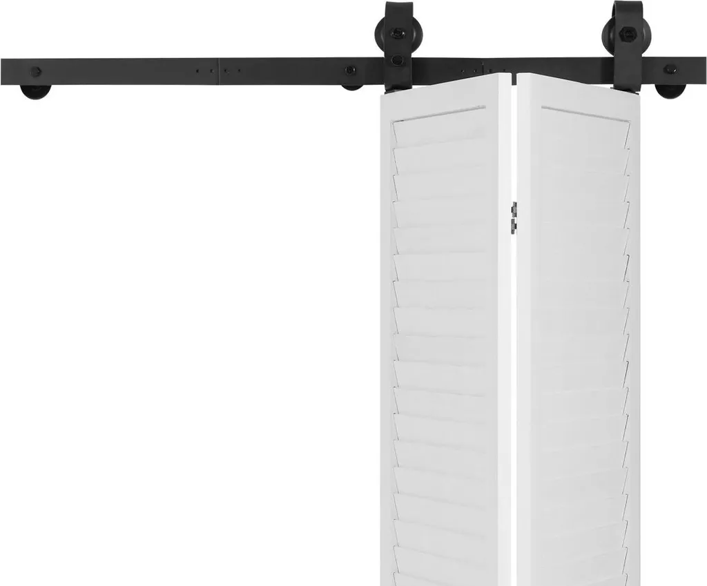 Kit Binario Porta Scorrevole a Libro 40'' per Due Ante da 18'' Acciaio