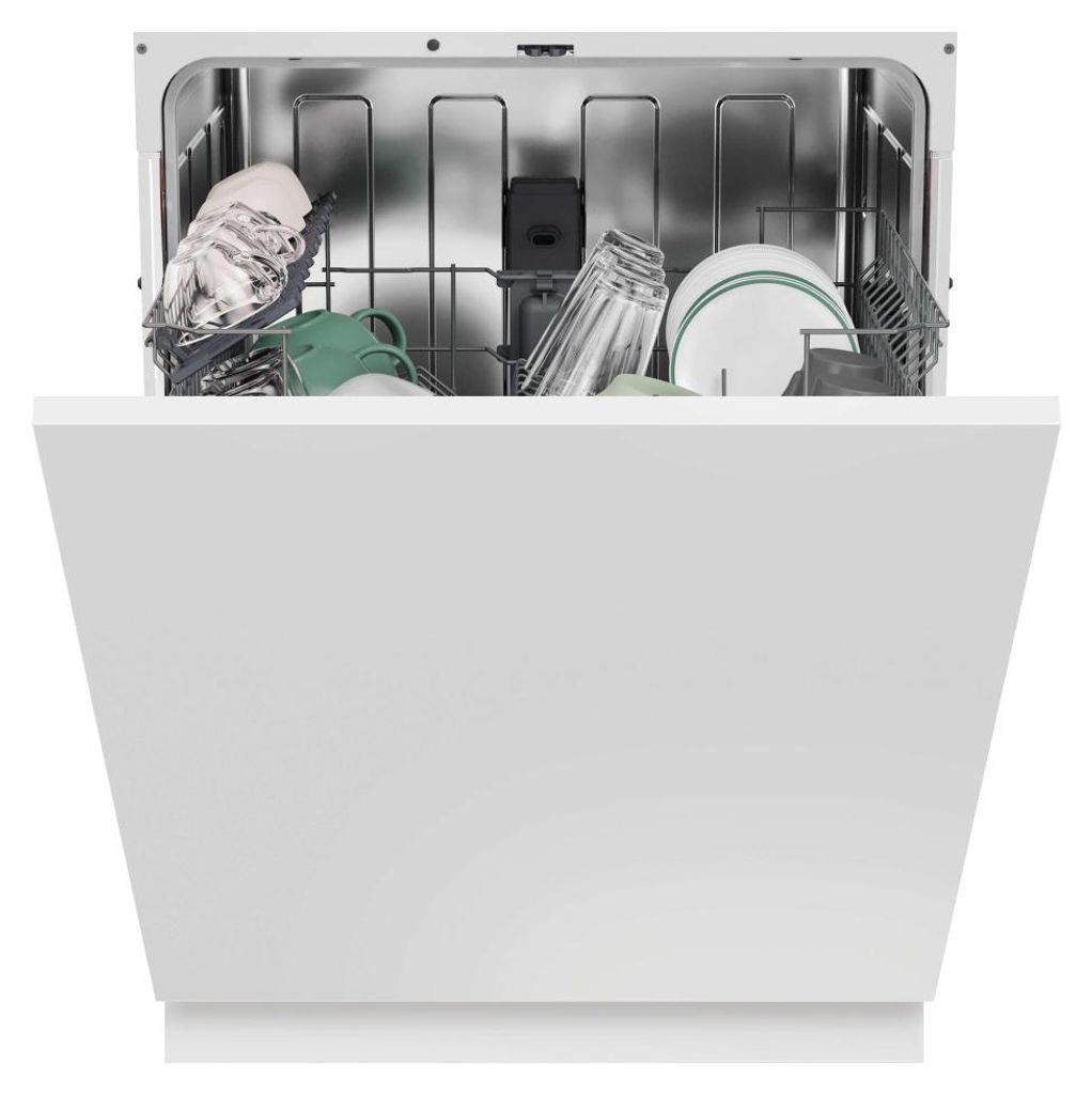 Hoover H-DISH 500 HS 3C7L0S, Voll integriert, Standardgröße (60 cm), Silber, Berührung, Fixed, Korb