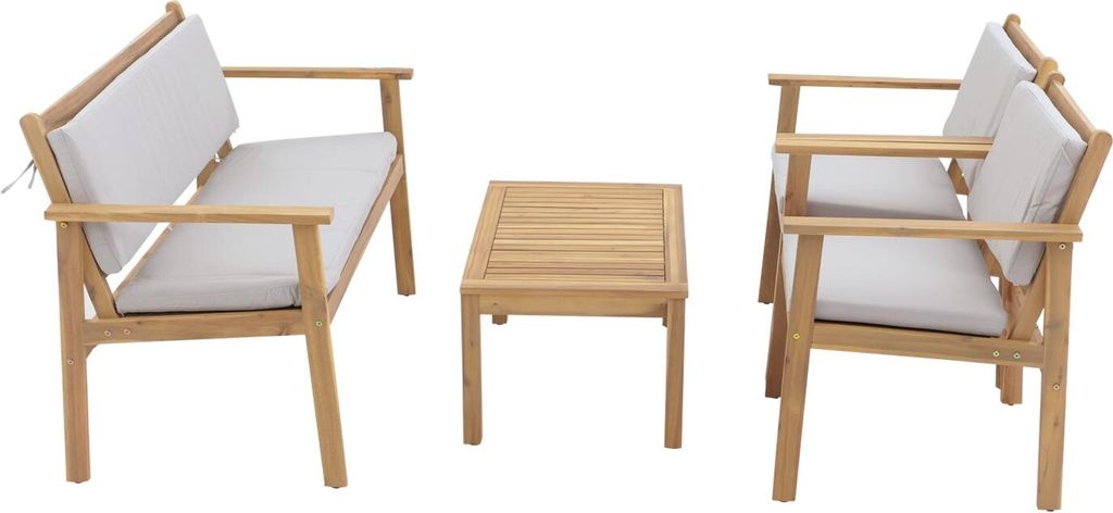 Garniture de jardin HWC-O19, Lounge-Set Banc Fauteuil Image du produit 