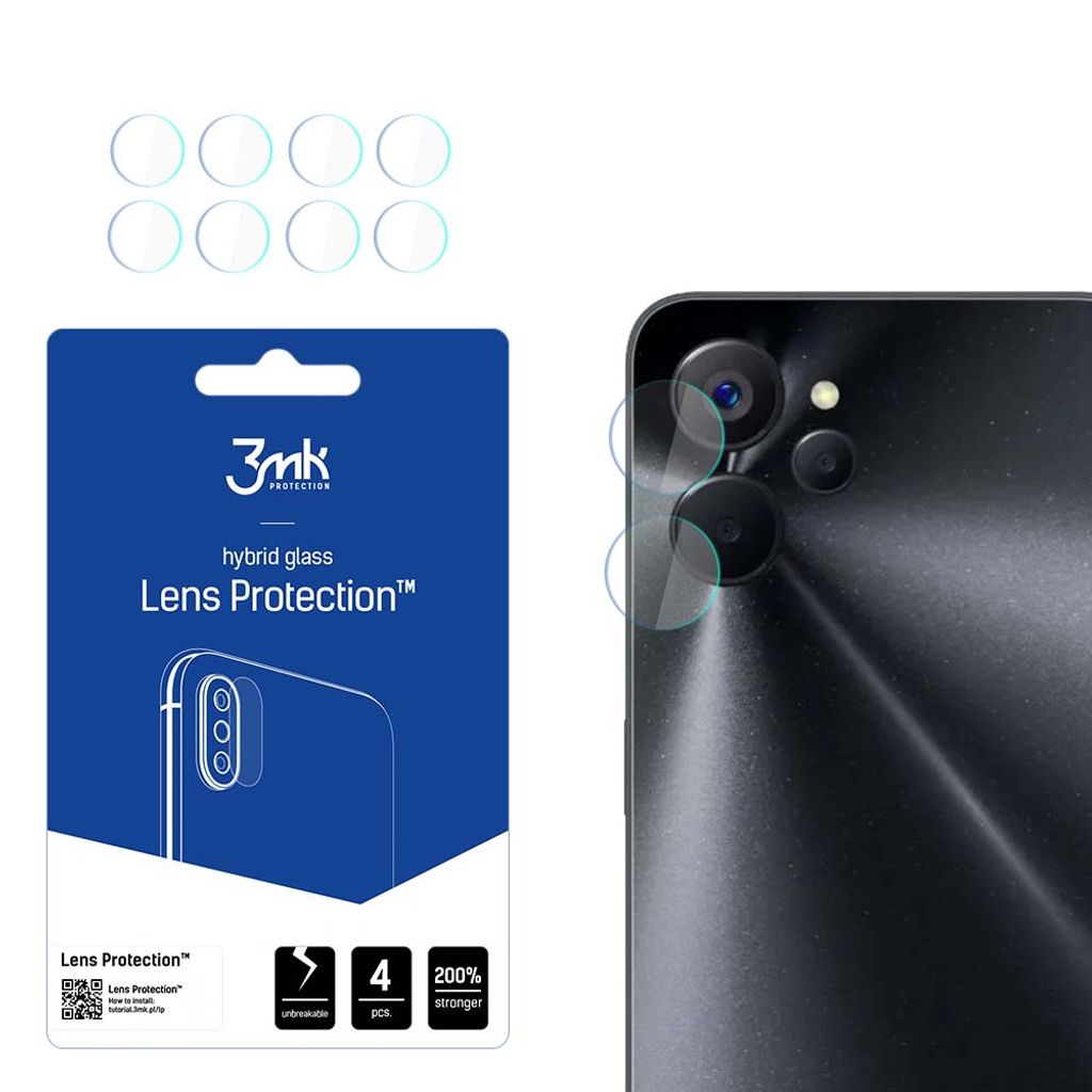 3mk Hybridglas Lens Protection für Realme 10 4G Kamera Produktbild 