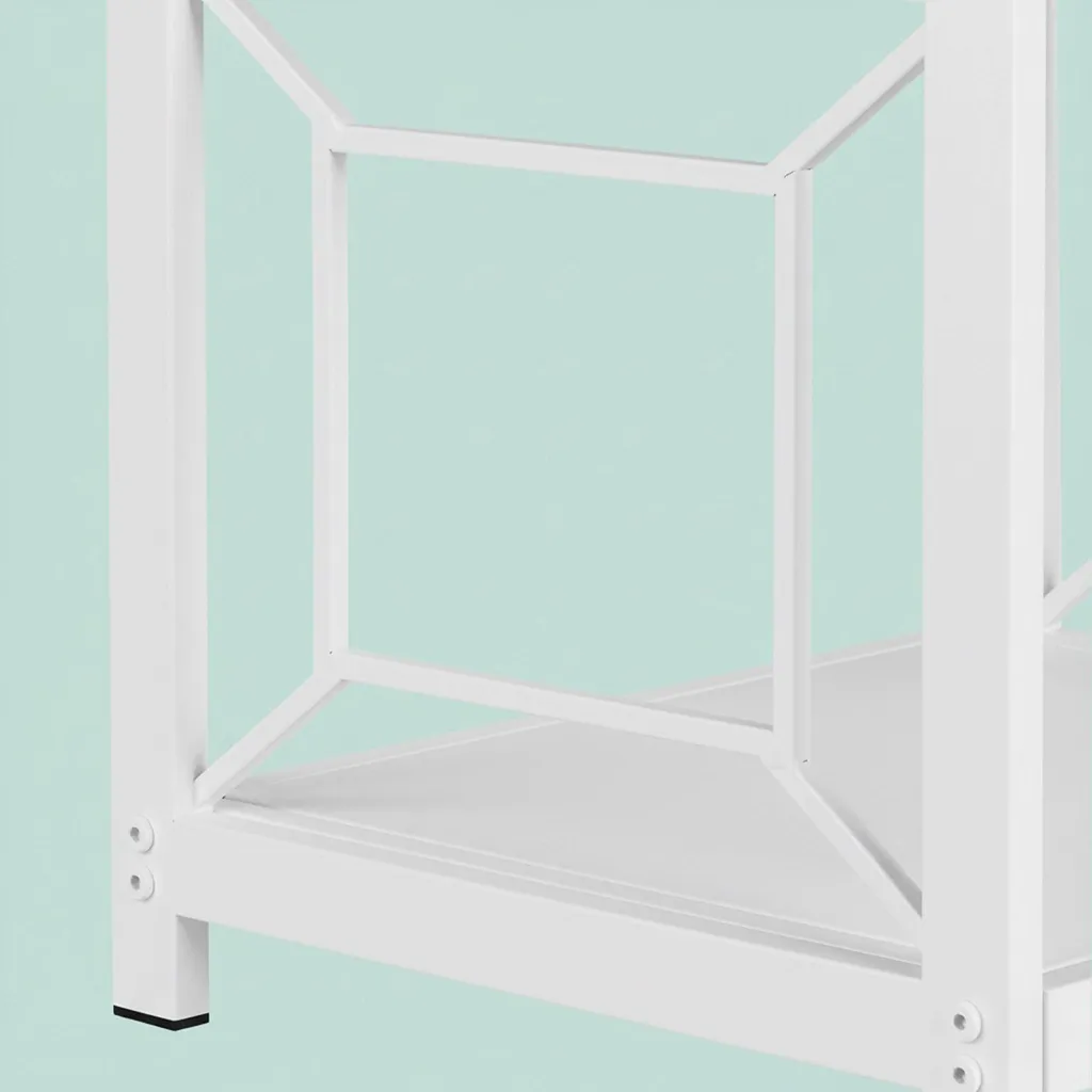 Range-bûches intérieur design en fer - Porte-bûches compact 40cm élégant - 5