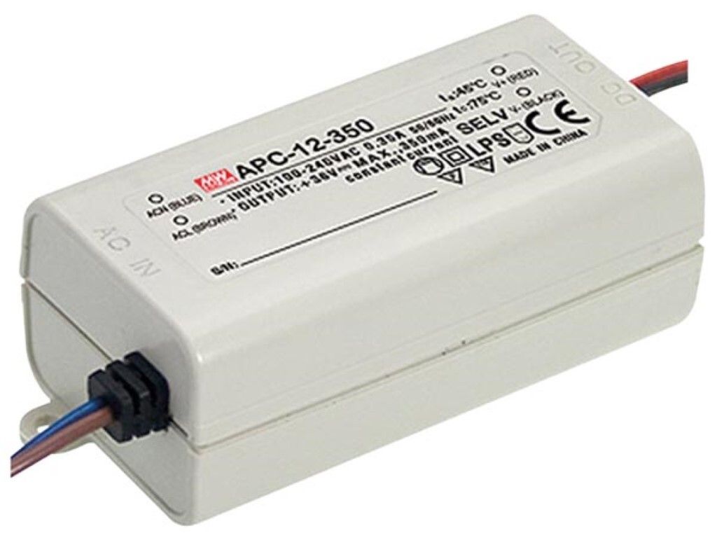 Mean Well LED-TREIBER - KONSTANTSTROM - 1 AUSGANG - 350 mA - 12 W
