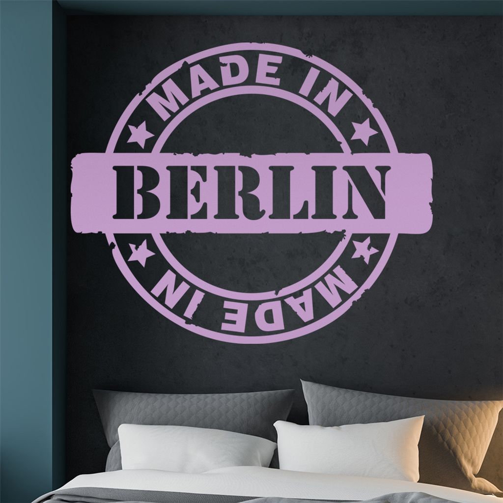 KIWISTAR Berlin - Old School Retro Logo Wandtattoo in 6 Größen - Wandaufkleber Wall Sticker - Dekoration, Küche, Wohnzimmer, Schlafzimmer, Bade...
