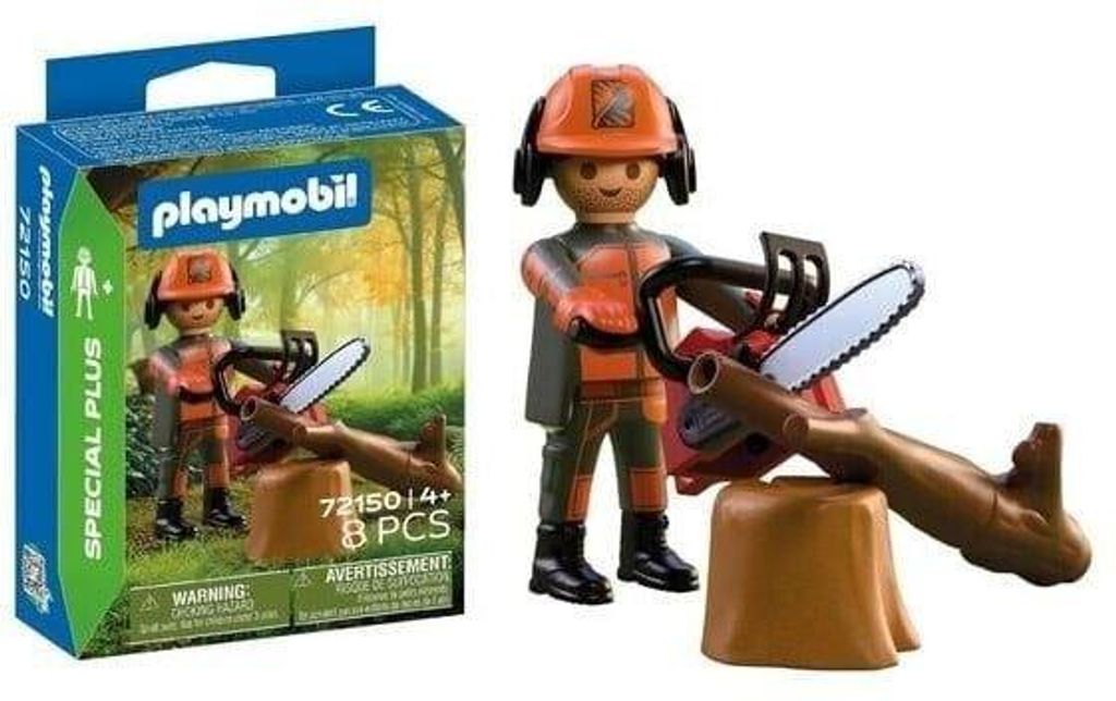 PLAYMOBIL 72150 Drevorubač s motorovou pílou Obrázok produktu 