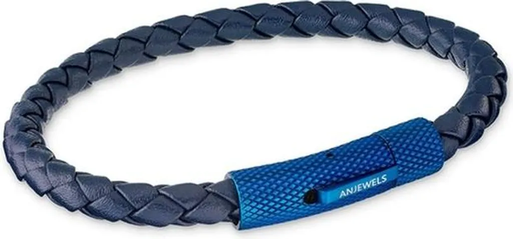AN Jewels AA.P167BL.M: Bracciale Acciaio e Fibra Blu - Alta Durata