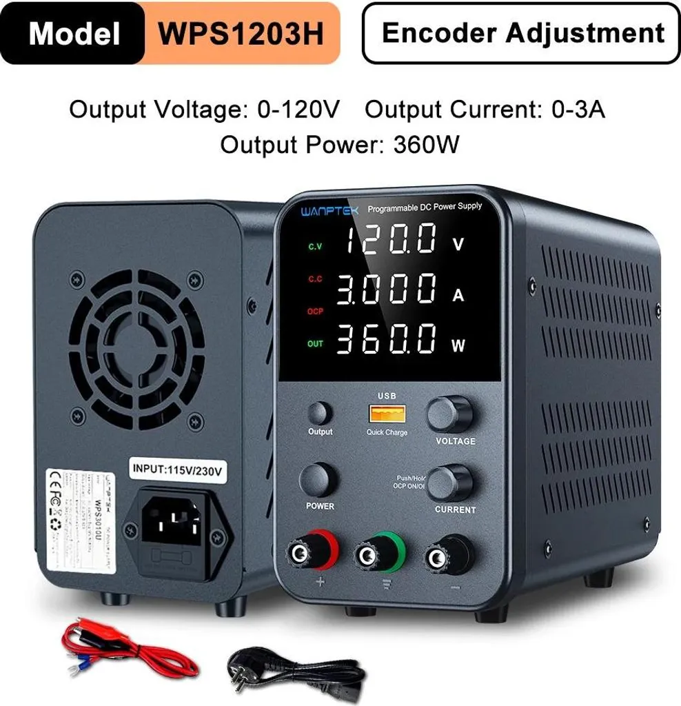 Alimentation stabilisée 120V 3A pour test de circuits et prototypage - 2