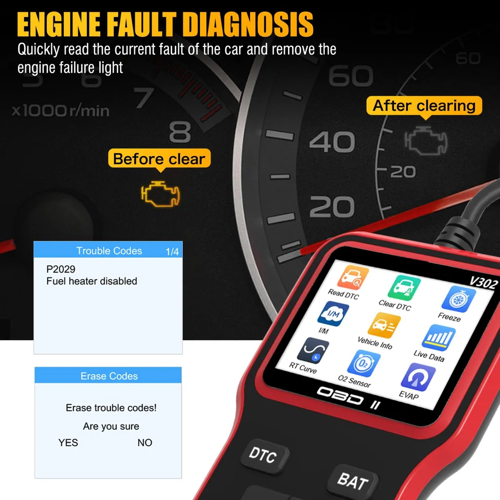 Lecteur Code Défaut ABS et Moteur - Solution de Diagnostic pour Auto - 4