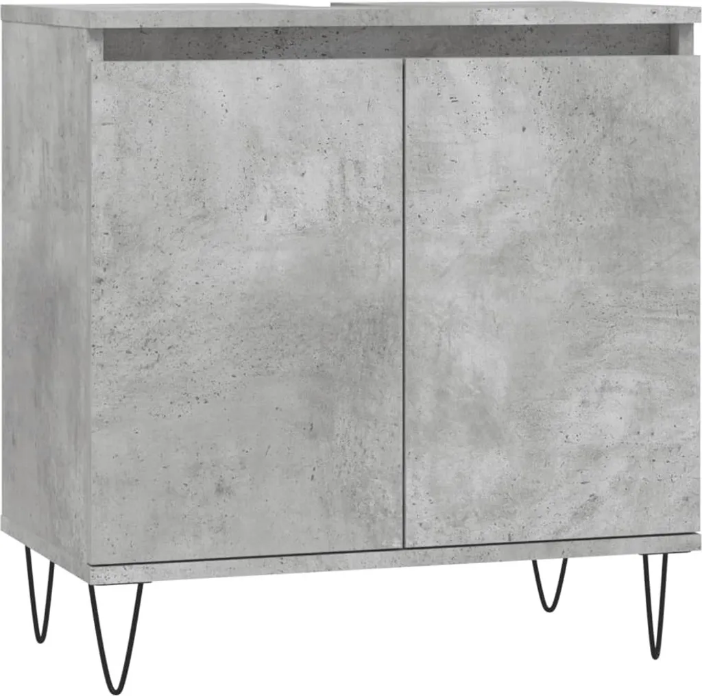 Mobiletto Sottolavabo vidaXL Grigio 60cm - Organizza il Bagno con Stile