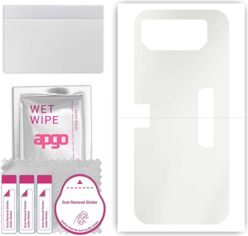 apgo Rückseite Schutzfolie, Matt, kompatibel mit Asus Rog Phone 6D Ultimate, Hinten Hydrogel-Displayschutzfolie mit Positionierhilfe, kratzfest, e...