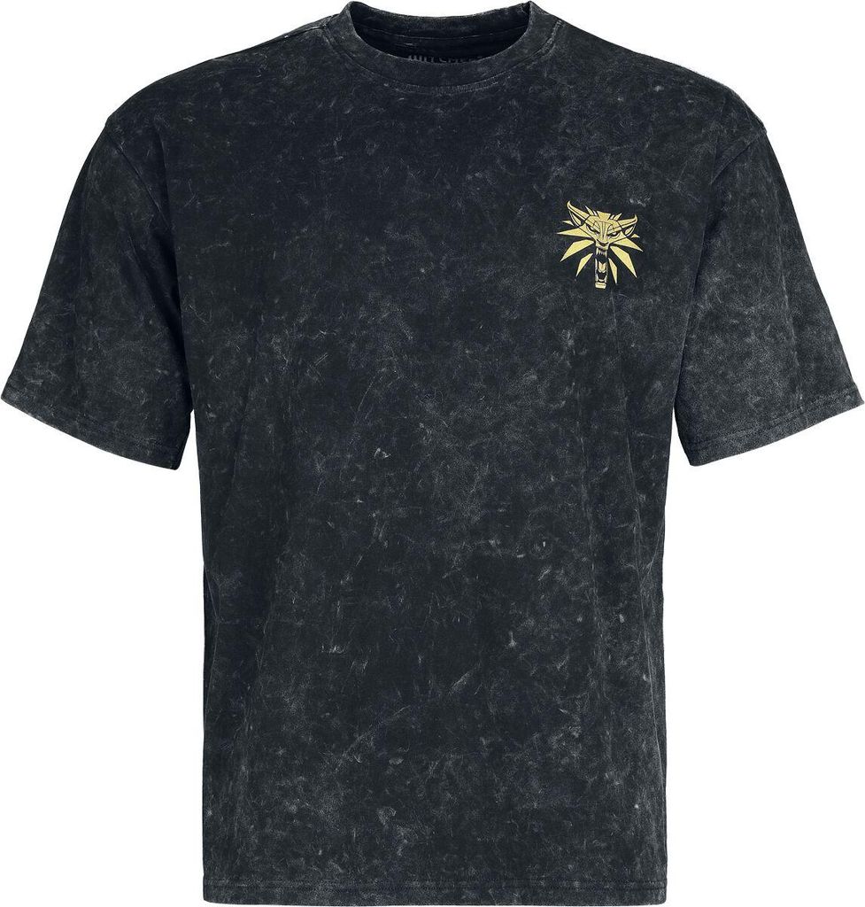 The Witcher T-shirt voor heren, met het ontwerp van Geralt Productafbeelding 