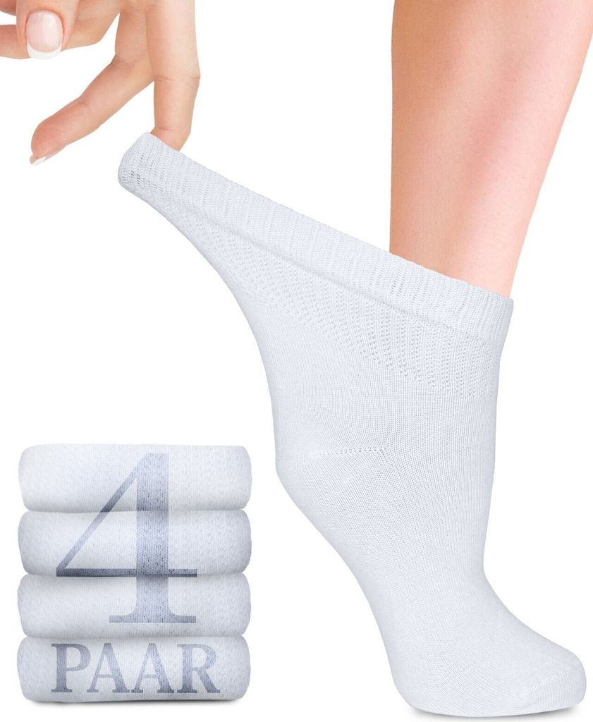 Fiera Besa Diabetiker Socken Damen mit Elasthan, 4 Paar, Produktbild 1