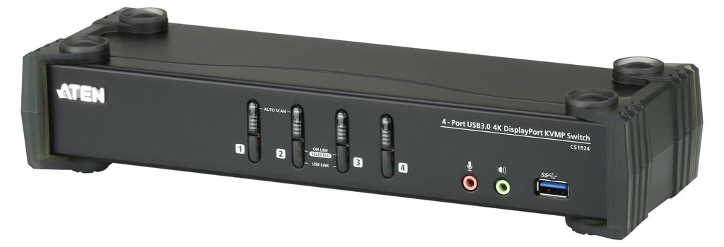 ATEN CS1924 4-Port USB 3.0 4K DisplayPort KVM Switch