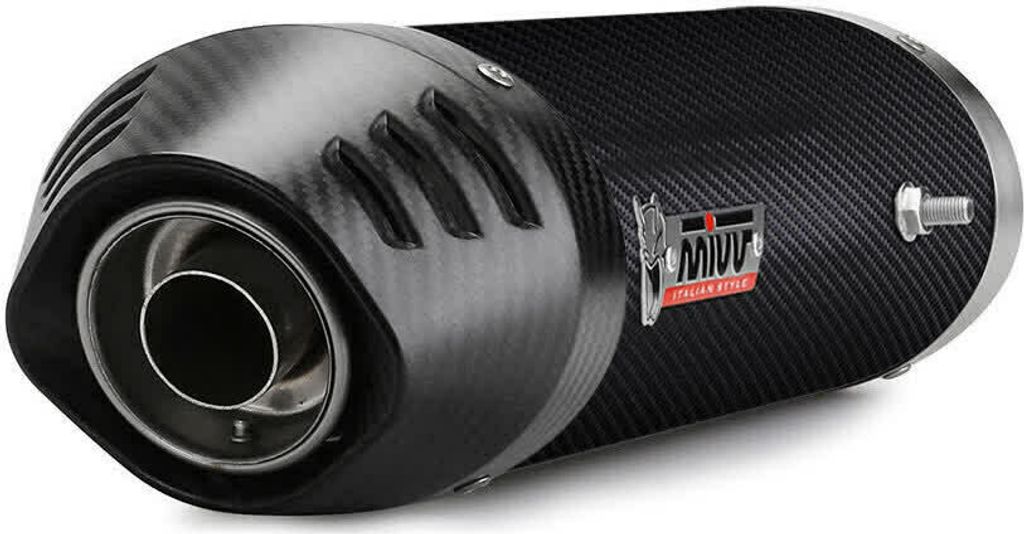 Marmitta Slip-on MIVV Oval omologata in carbonio per HONDA Immagine del prodotto 