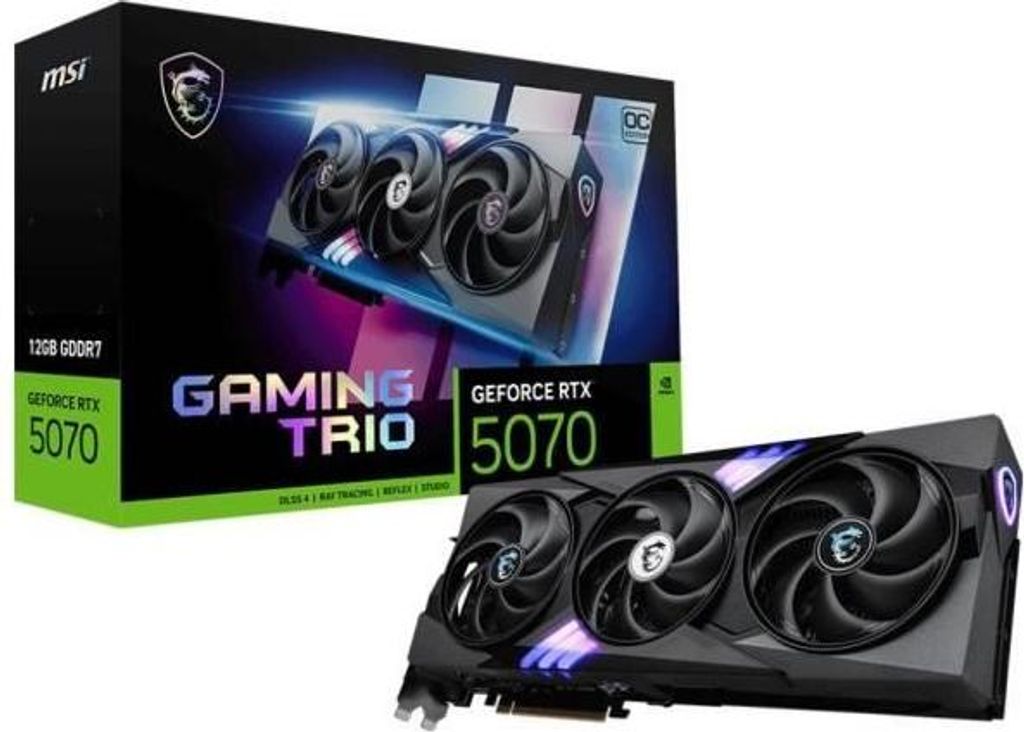 MSI - Interne Grafikkarte - GeForce RTX 5070 12G GAMING TRIO OC