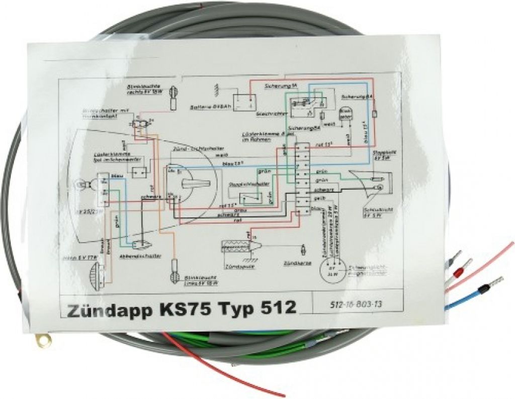 Kabelbaum KS75 grau 512