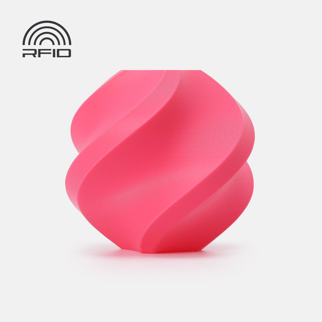 Bambu Lab PLA Basic Filament mit Spule 1kg Refill Heißes Pink