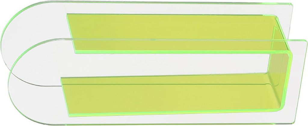 Moderne Acryl klar Vase bunte Acryl Blumenvase für Hochzeit Party Home Tischdekoration halb bunt fluoreszierend grün