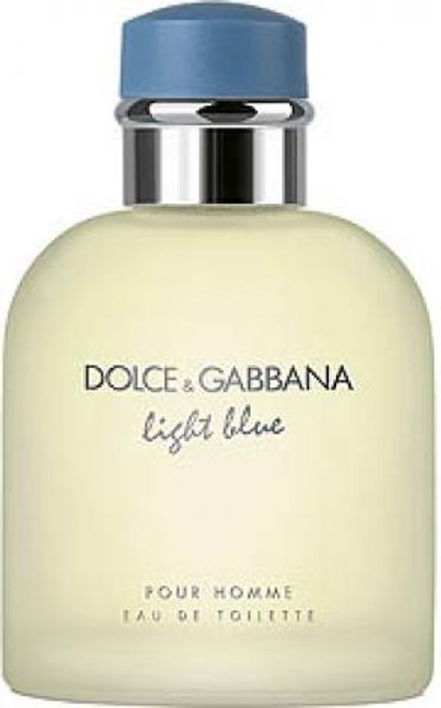 A product shot of a bottle of Dolce & Gabbana Light Blue Pour Homme Eau de Toilette.