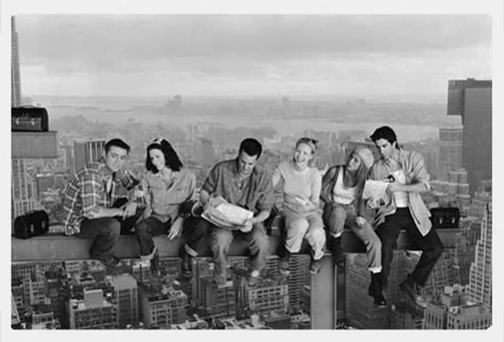 Poster Storico New York Pranzo sul Grattacielo con Cornice Shinsuke Bianco