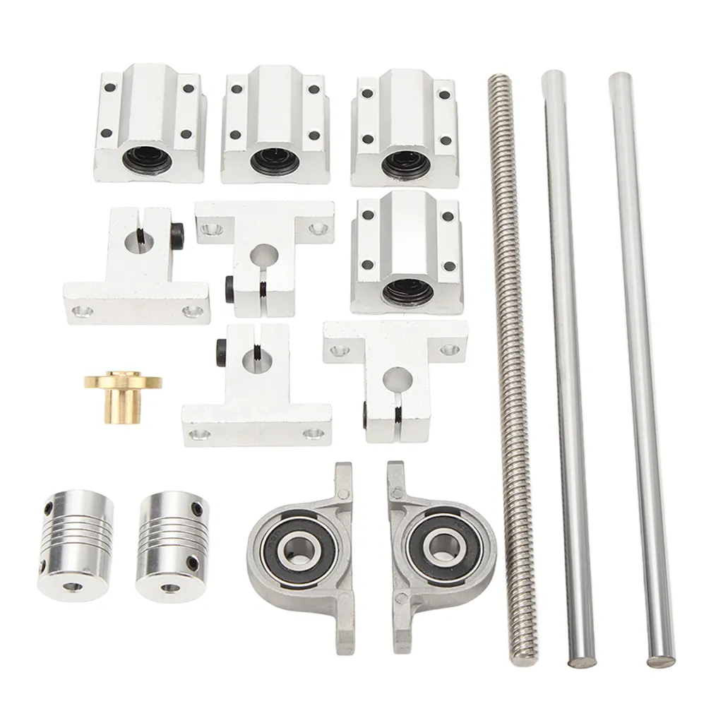 Kit Vis de Guidage T8x8 et Bloc SC8UU pour Mouvement Linéaire CNC 3D
