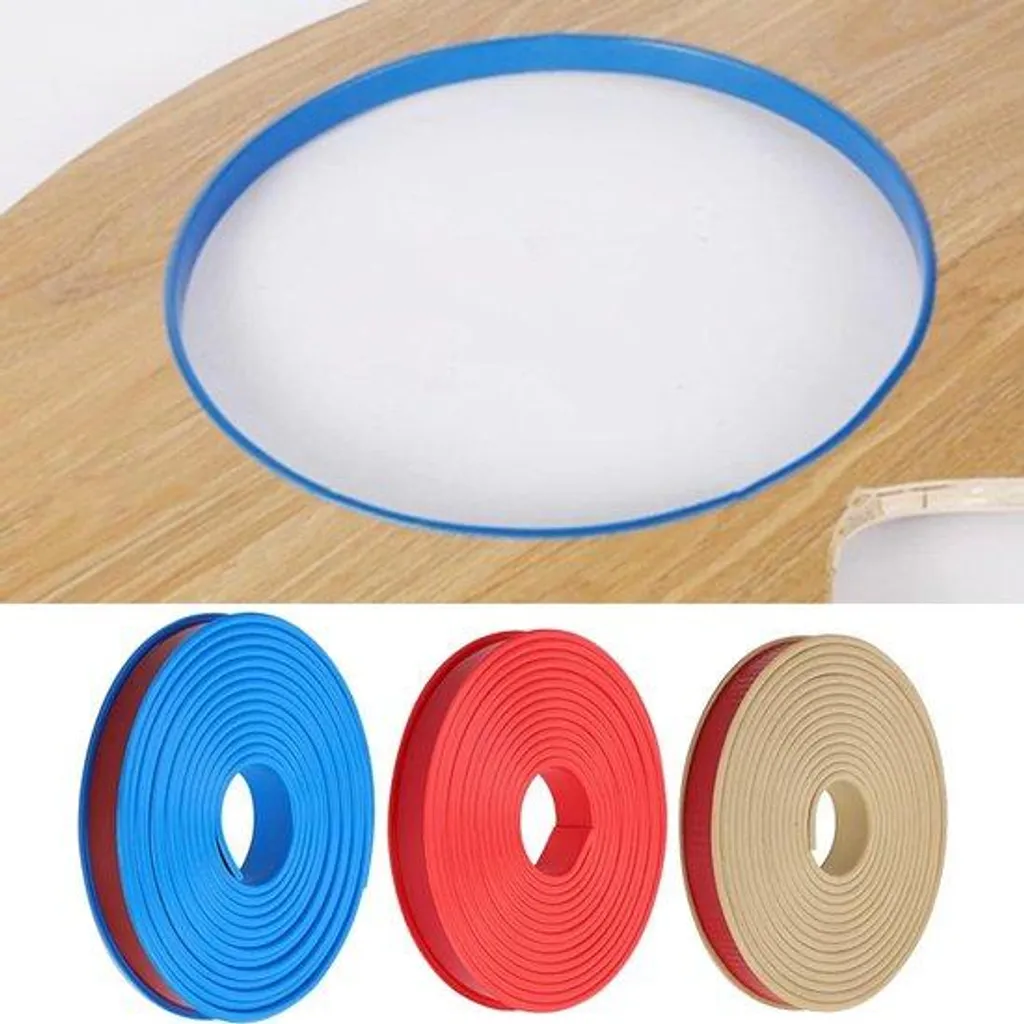 Bande de protection d'angle rouge en TPE 16mm pour meuble, 5m