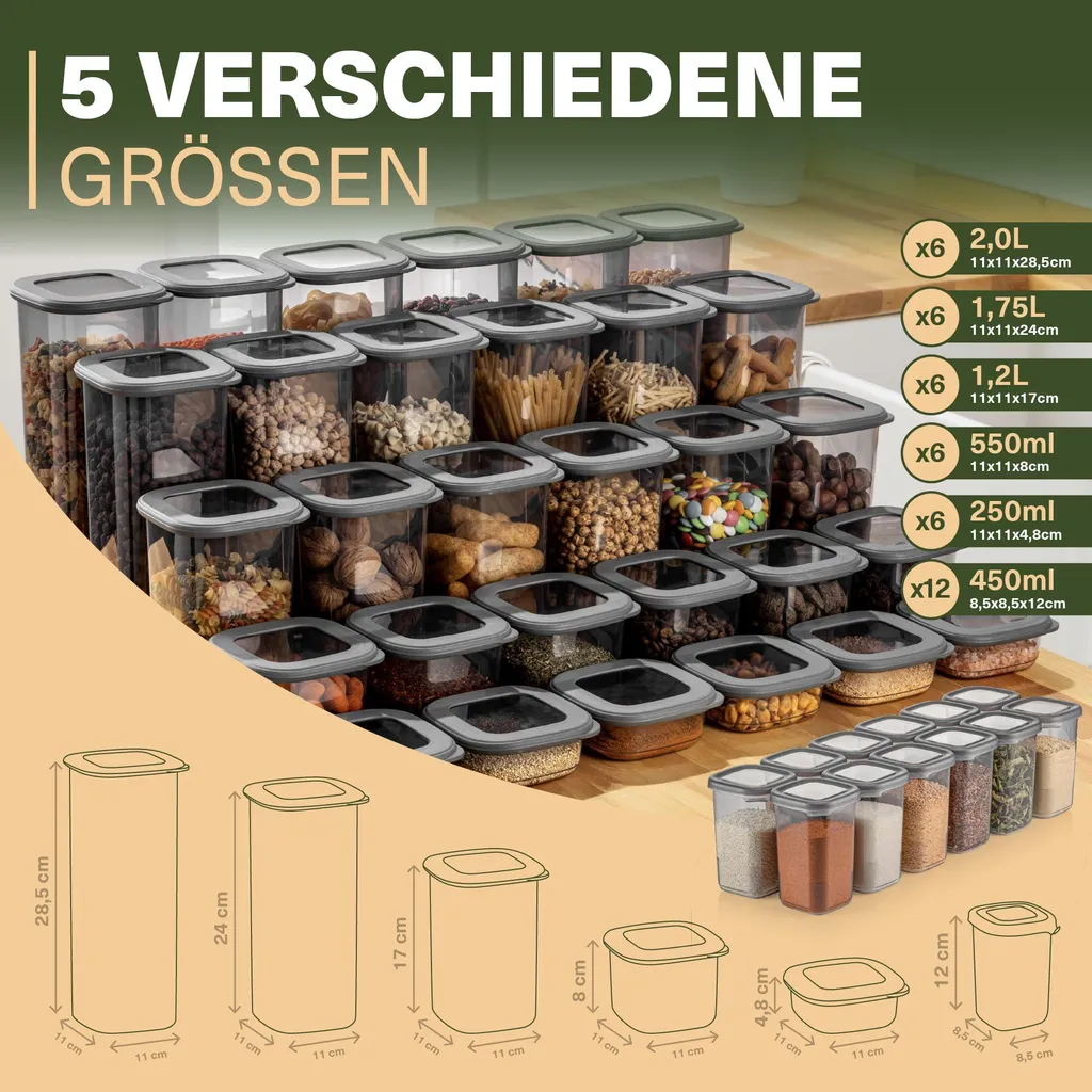 Dites Adieu au Désordre avec ce Set de 42 Boîtes Alimentaires Hermétiques - 6