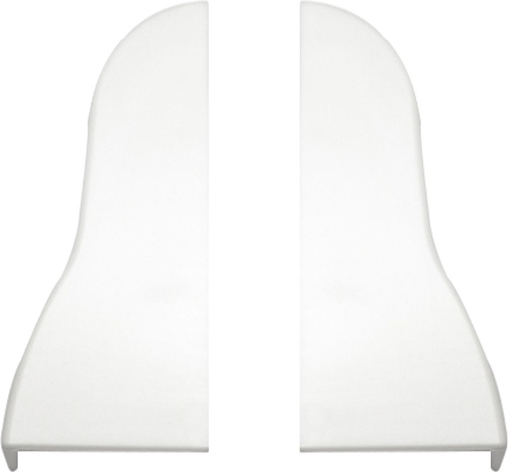 SN Deco - Sockelleisten Endkappen L+R 53.28 Weiss (2 Paar)