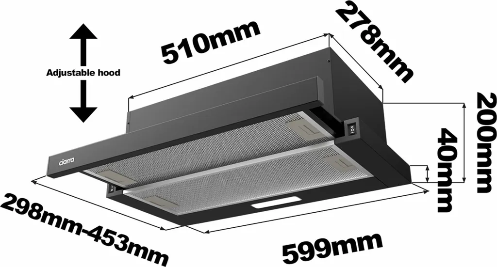 Recensione Cappa CIARRA VM6906DB 60cm A++: Silenziosa e Potente - 11