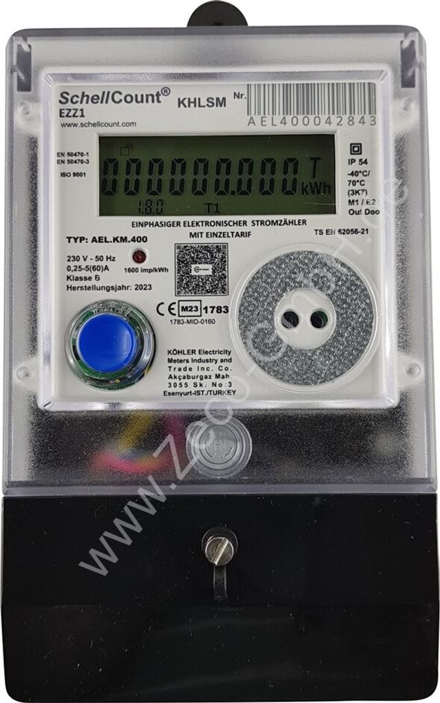 SchellCount® EZZ1  Wechselstromzähler für Zählerkreuz, Produktbild 