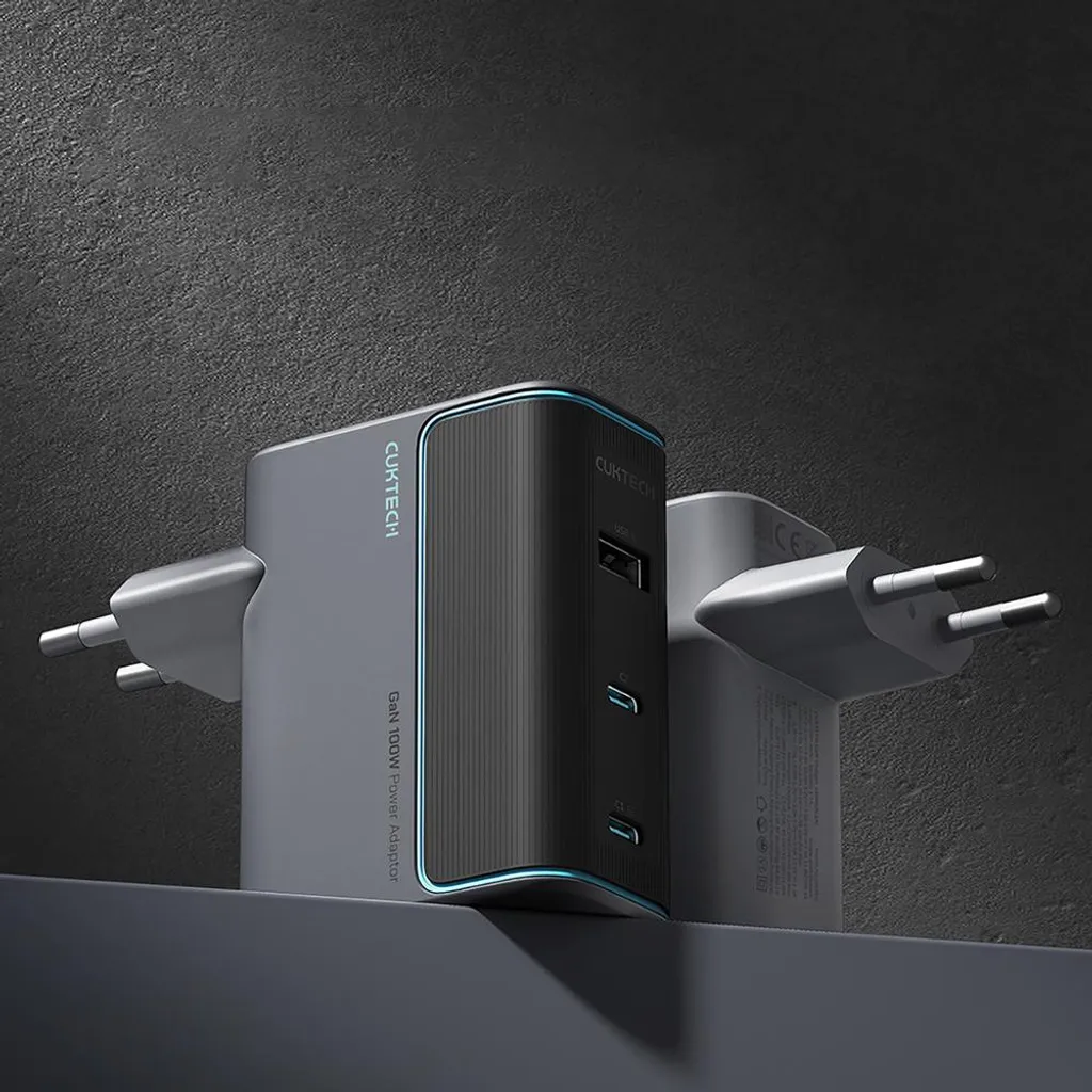 Chargeur Rapide 100W pour Télétravail : Cuktech GaN CUKAD1003EUG USB-C - 3