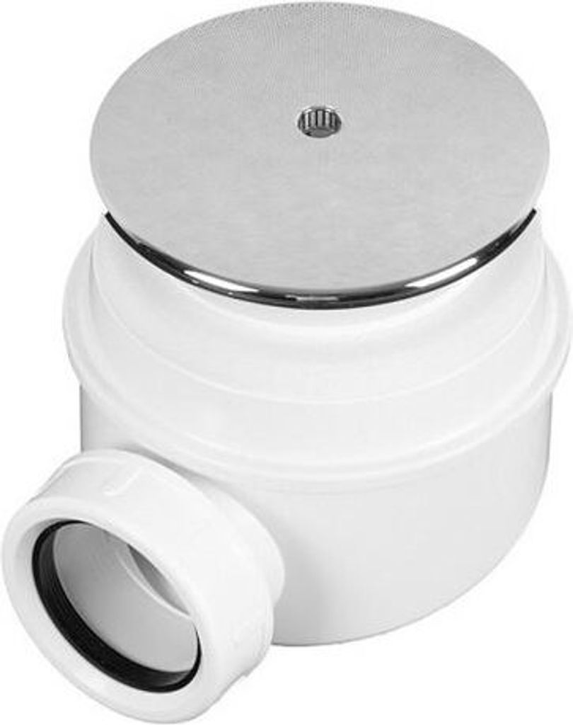 Sellon24 Dusche Ablaufgarnitur Siphon Alcaplast Ø 52mm ABS Chrom Abdeckung Duschablauf für die Duschwannen