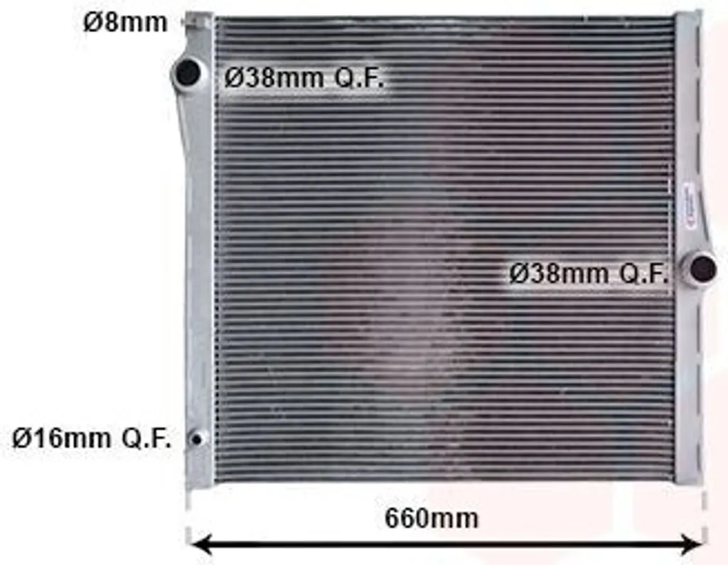 Réparer le refroidissement BMW X5 E70 avec le radiateur VAN WEZEL 06002436