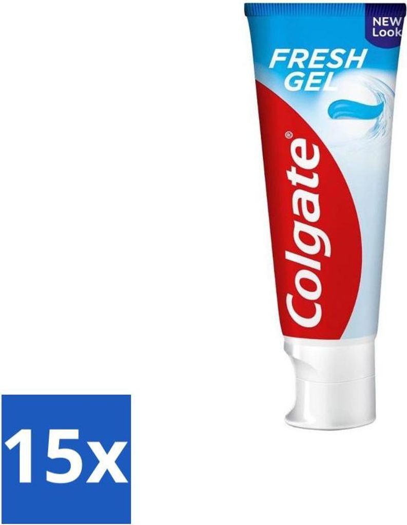 Colgate Zahnpasta Fresh Gel 75 ml - Vorteilspack - 15 Stücke