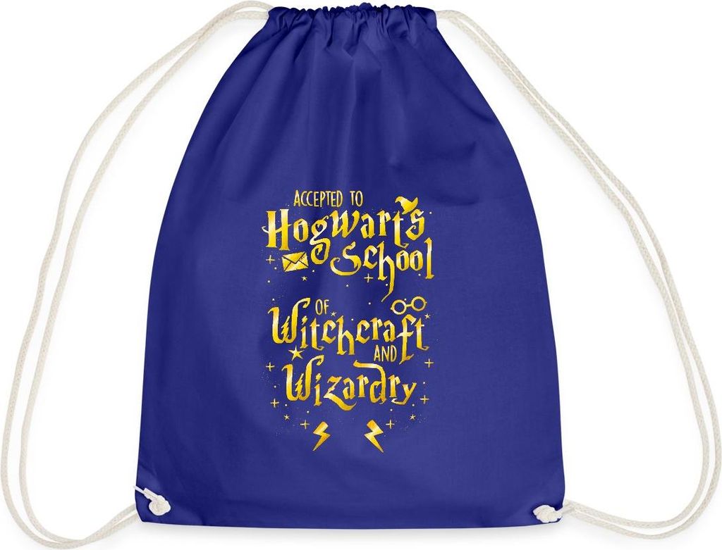 Spreadshirt Harry Potter Waiting For My Letter Turnbeutel, One size, Königsblau