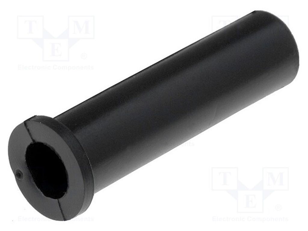 10x Knickschutztülle schwarz Durchführungen PVC ØÖffn.Mont: 9,3mm ØÖffn: 6,8mm
