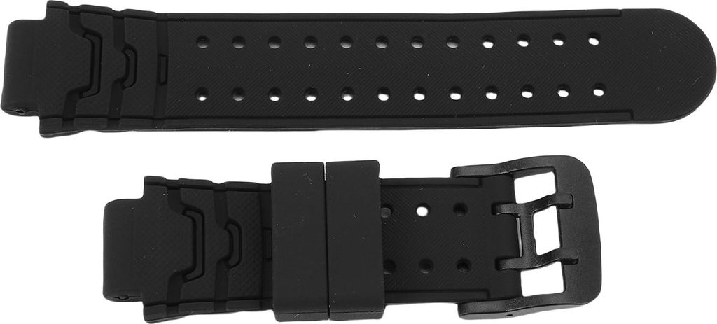 15 mm Kinder-Smartwatch-Armband, wasserfest, weiches Silikon, Ersatzarmband für Laufen, Wandern, Sport, Schwarz