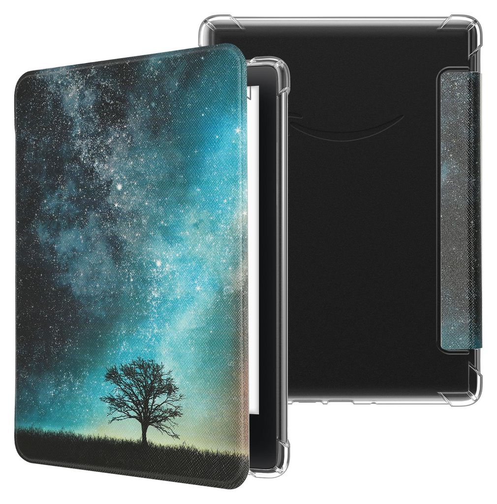 kwmobile E-Reader Schutzhülle kompatibel mit Amazon Kindle Paperwhite (2024)/Colorsoft Hülle - Kunstleder Case mit Auto Sleep/Wake Funktion für