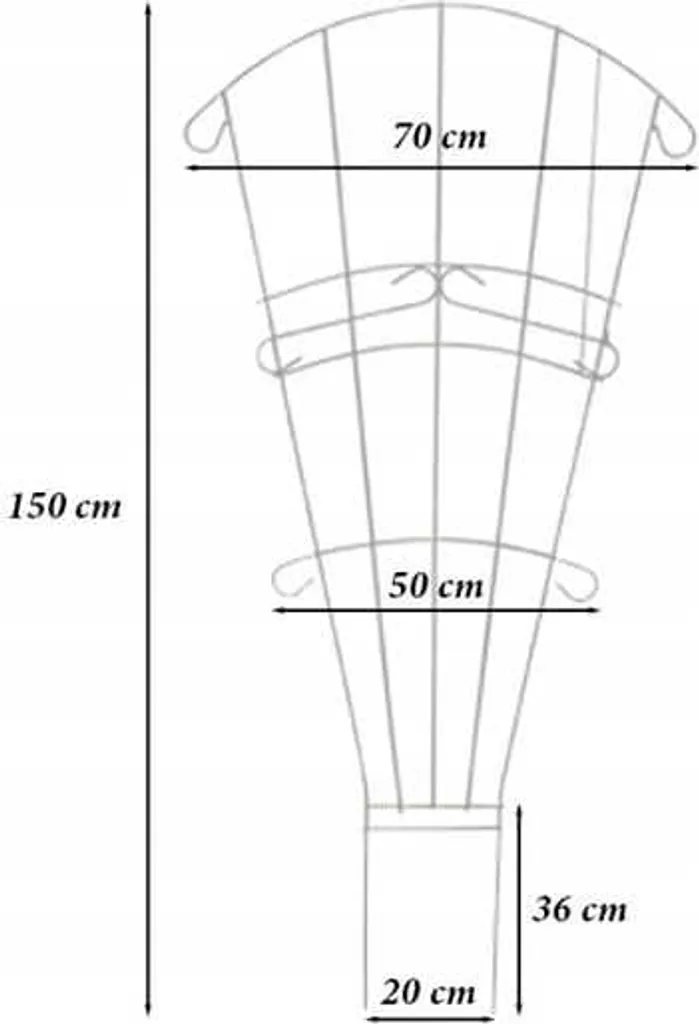 Support de croissance vertical 150 cm pour potager et balcon fleuri