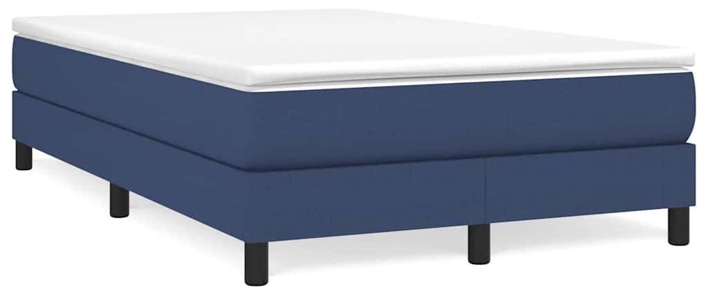 vidaXL Boxspringbettgestell Blau 120x200 cm Stoff Produktbild 