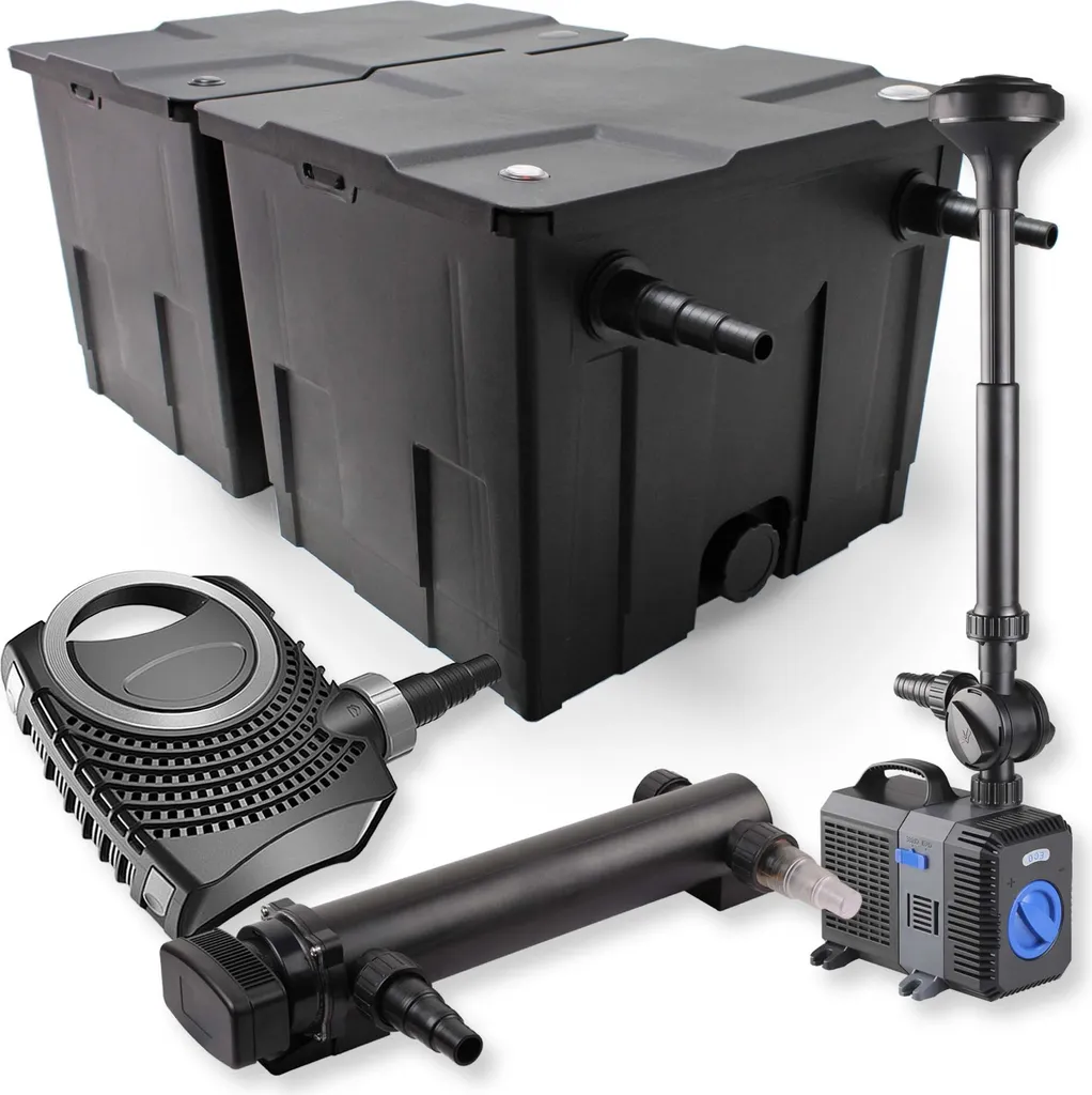 Set de Filtration Biologique pour Étang de 60m3 avec Stérilisateur UVC