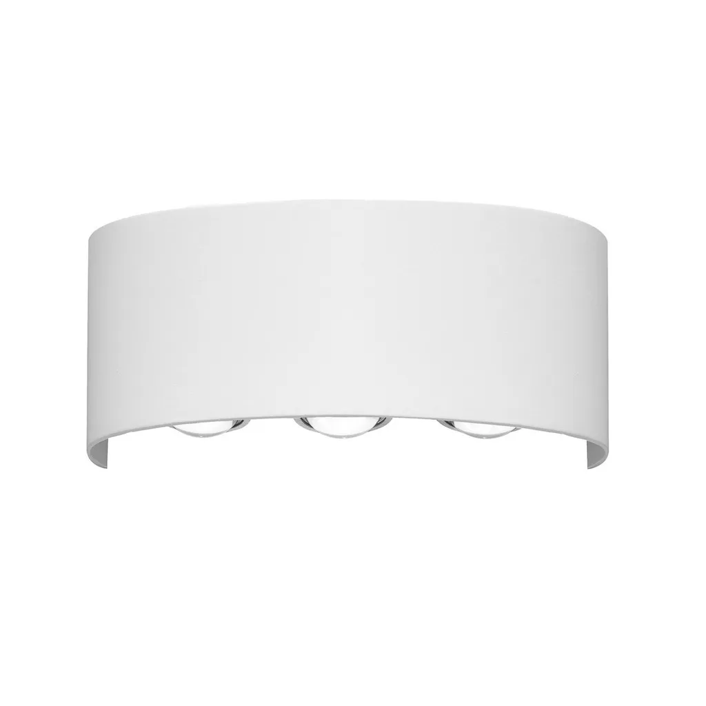 Sécurisez vos entrées avec l'applique Italux Ortelo OWL-451-3-WH blanche