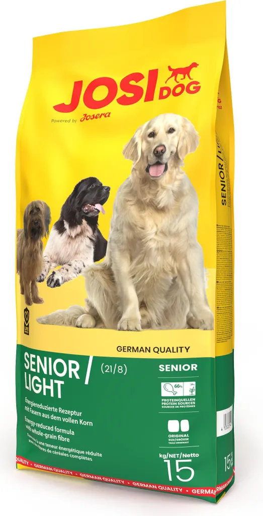 Josera JosiDog Senior Light 15kg - Croquettes premium pour vieux chiens